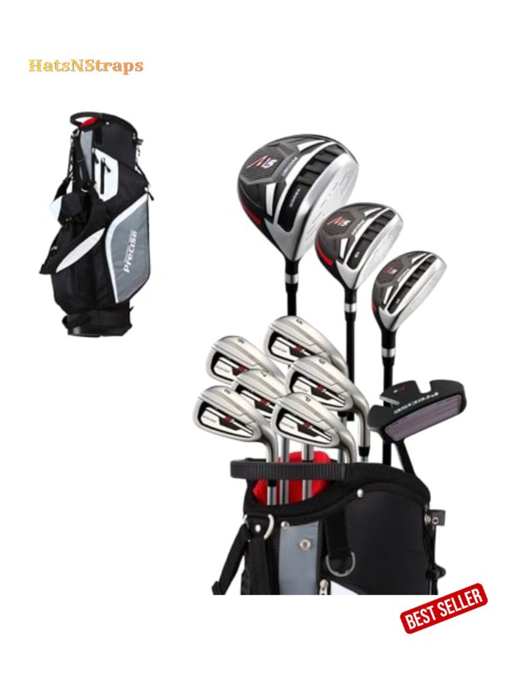 Precise M5 Mens Complete 14-Piece Golf Club Set Right Handed